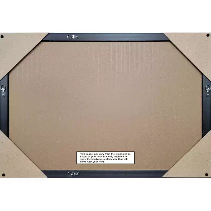 Amanti Art Owen Gold Beveled Wood Framed Bathroom Vanity Wall Mirror